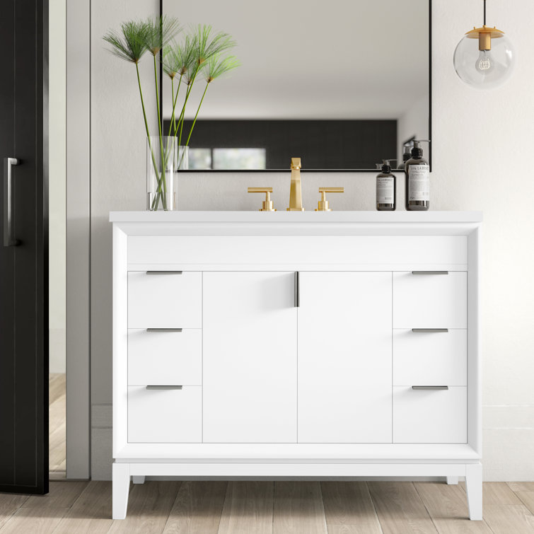 Latitude Run® Zeb 42" Single Bathroom Vanity Base Only & Reviews Wayfair